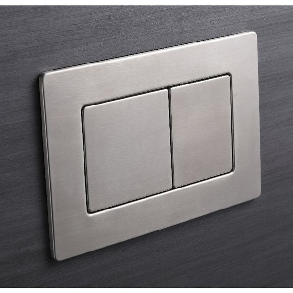 Панель смыва Koer KT-0612-02 240x160x10mm из нержавеющей стали, кнопка квадратная SUS304 (KR6120) KR6120 фото