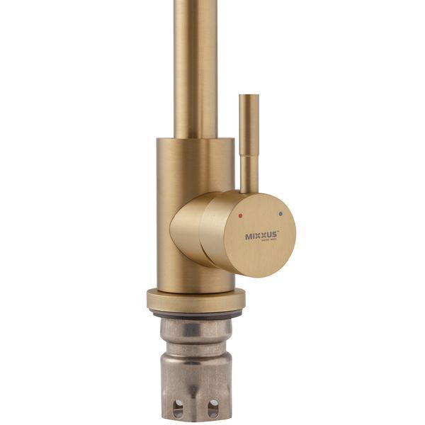 Смеситель для кухни Mixxus SUS-011 Brushed Gold из нерж.стали SUS304 (Цвет матовое золото) (MI8435) MI8435 фото