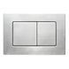Панель смыва Koer KT-0612-02 240x160x10mm из нержавеющей стали, кнопка квадратная SUS304 (KR6120) KR6120 фото 4