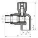 Кран радиаторный 20x1/2 угловой PPR Koer K0157.PRO (KP0201) KP0201 фото 2
