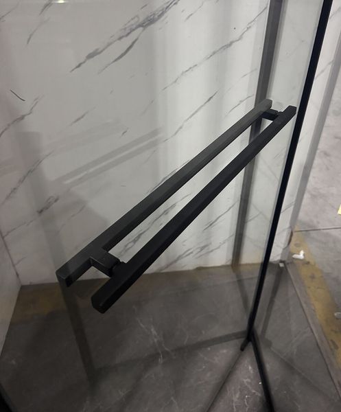 Душова кабіна без піддону Mixxus Premium Quadro SC01-120x80x195-TR Black прозоре скло 6мм (MI8293) MI8293 фото