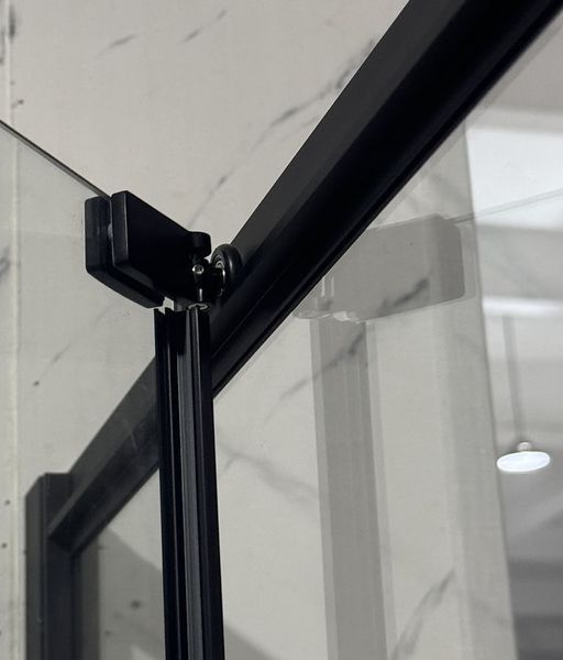 Душова кабіна без піддону Mixxus Premium Quadro SC01-120x80x195-TR Black прозоре скло 6мм (MI8293) MI8293 фото