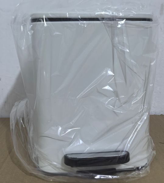 Мусорное ведро с плавным закрытием квадратное Zerix Kubix-TC0106 White 6 л (цвет белый) (ZX6109) ZX6109 фото
