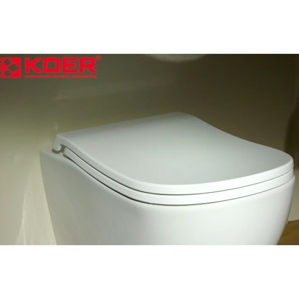 Унитаз подвесной эргономичный Koer TT-0101-T3 520x360x360mm система смыва TORNADO 3.0 (KR5615) KR5615 фото