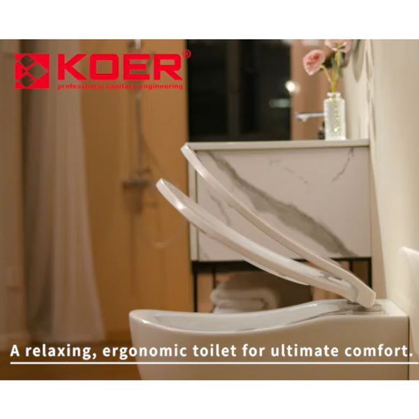 Унитаз подвесной эргономичный Koer TT-0101-T3 520x360x360mm система смыва TORNADO 3.0 (KR5615) KR5615 фото