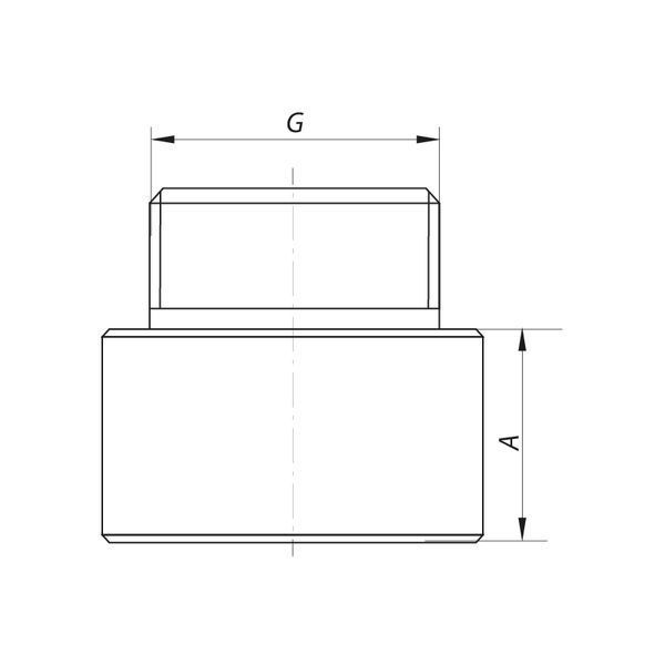 Удлинитель 3/4"-20мм (хром) Koer KF.E08-20.CHR (KF0106) KF0106 фото