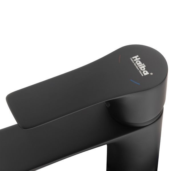 Змішувач для умивальника HAIBA MILANO 001 BLACK (HB4034) HB4034 фото