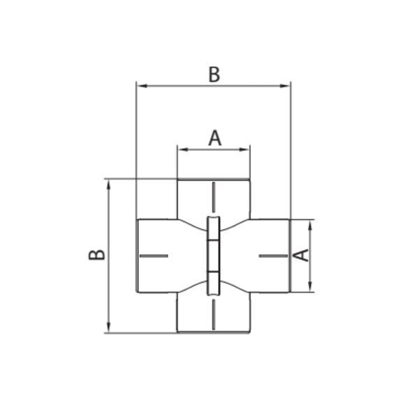 Хрестовина Прохідна Koer K0261.PRO - 20 PPR (KP2614) KP2614 фото