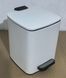 Мусорное ведро с плавным закрытием квадратное Zerix Kubix-TC0106 White 6 л (цвет белый) (ZX6109) ZX6109 фото 6