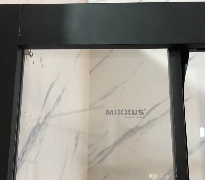 Душова кабіна без піддону Mixxus Premium Quadro SC01-120x80x195-TR Black прозоре скло 6мм (MI8293) MI8293 фото