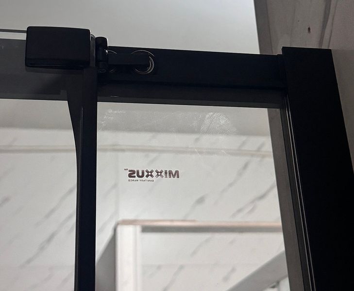 Душова кабіна без піддону Mixxus Premium Quadro SC01-120x80x195-TR Black прозоре скло 6мм (MI8293) MI8293 фото
