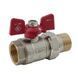 Кран с американкой Nolf classic NFC.921-08-3/4" FM ГШМ, ручка "бабочка" красная (NF3151) NF3151 фото 4