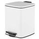 Мусорное ведро с плавным закрытием квадратное Zerix Kubix-TC0106 White 6 л (цвет белый) (ZX6109) ZX6109 фото 1