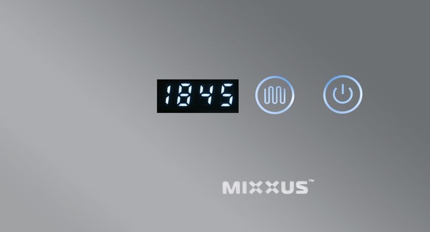 Дзеркало Mixxus HARD MR06-50x80 з Led Touch, Anti-fog, димером, регулятором яскравості, годинником (MI6011) MI6011 фото