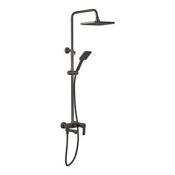 Душевая колонна со смесителем Haiba Milano 003-J Graphite (HB4009) HB4009 фото
