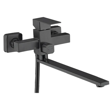 Змішувач для ванни Zerix KUB-006 (Euro) Black з нерж. сталі SUS304 (ZX4850) ZX4850 фото