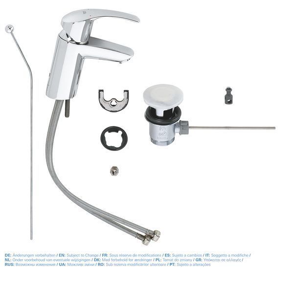 Смеситель для раковины S-размера Grohe Eurosmart (33265002) 33265002 фото