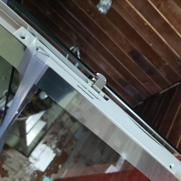 Дверь в нишу Koer SR SD05-120x200-TR-01 прозрачное стекло Easy Clean 6мм, хром (KR5405) KR5405 фото