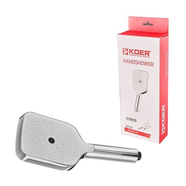 Лейка для душа Koer KP-0412-01 3 функции (Цвет хрома) (KR5416) KR5416 фото