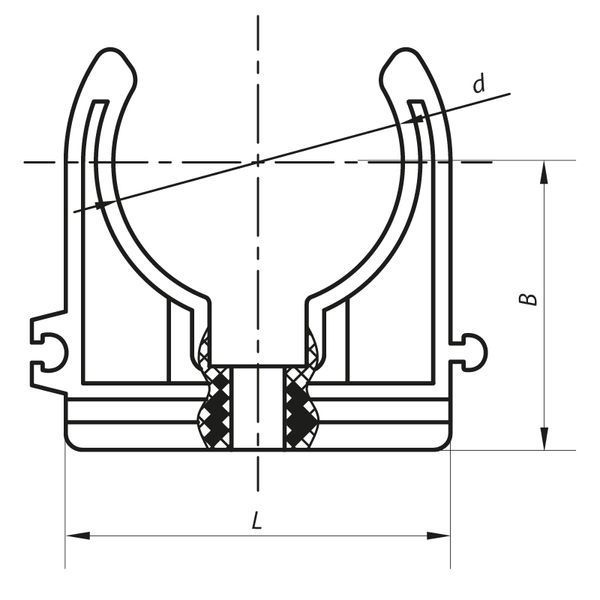 Кріплення для PPR труби 40 Koer K0077.PRO (KP0092) KP0092 фото