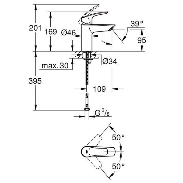 Набір змішувачів для ванни Grohe Eurosmart (UA123302S0) UA123302S0 фото