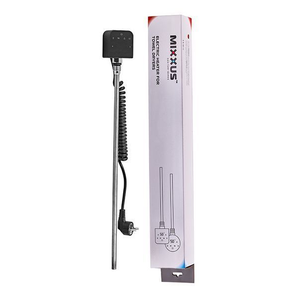 ТЭН электрический Mixxus TEH-0203 BLACK для полотенцесушителей 300W (цвет черный) (MI6631) MI6631 фото