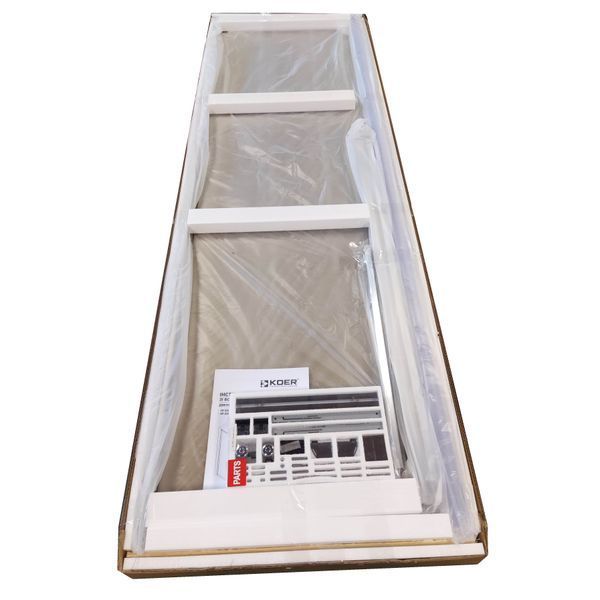 Дверь в нишу Koer SR SD05-120x200-TR-01 прозрачное стекло Easy Clean 6мм, хром (KR5405) KR5405 фото