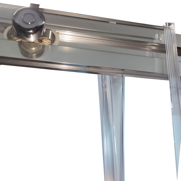 Дверь в нишу Koer SR SD05-120x200-TR-01 прозрачное стекло Easy Clean 6мм, хром (KR5405) KR5405 фото