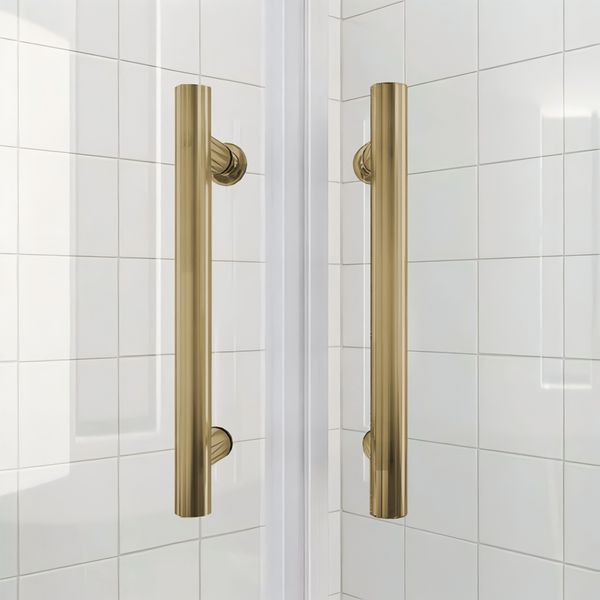 Душевая кабина без поддона Koer SR SC04-90x90x195-TR-12 прозрачное стекло Easy Clean 5мм Матовое золото (KR5681) KR5681 фото