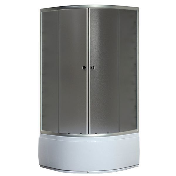 Душевая кабина с высоким поддоном Mixxus PLAIN SCT01-90x90x195-GR SATIN серое тонированное стекло 4мм (MI6895) MI6895 фото