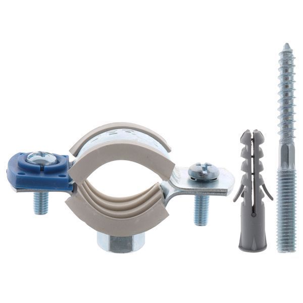 Хомут трубний оцинкований Koer KCB.10.G 1/2" (20-25) сірий (KR2784) KR2784 фото