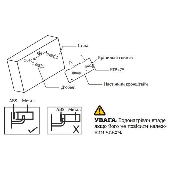 Водонагрівач "Над мийкою" Mixxus EWH-0506 Small Over накопич. 6 л, мокр.тен 1,5 kW (WH0020) WH0020 фото