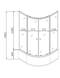 Душевая кабина с высоким поддоном Mixxus PLAIN SCT01-90x90x195-GR SATIN серое тонированное стекло 4мм (MI6895) MI6895 фото 9