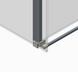 Бічна стінка до кабіни Koer SR SW01-90x200-TR-07 прозоре скло Easy Clean 8мм, графіт (KR5382) KR5382 фото 3