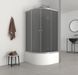 Душевая кабина с высоким поддоном Mixxus PLAIN SCT01-90x90x195-GR SATIN серое тонированное стекло 4мм (MI6895) MI6895 фото 8