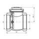 Клапан зворотній пелюстковий Koer KR.174-50 - 2" Т-подібний (KR5263) KR5263 фото 2
