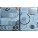 Шторка для ванної Mixxus SCT-014-180x180 з поліестеру (Візерунок "Круги") (AC3584) AC3584 фото 5