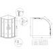 Душевая кабина без поддона Koer SR SC04-90x90x195-TR-12 прозрачное стекло Easy Clean 5мм Матовое золото (KR5681) KR5681 фото 4