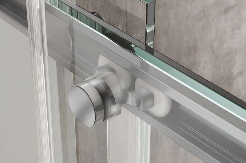 Душова кабіна без піддону Koer SR SC03-100x100x200-TR-01 прозоре скло Easy Clean 6мм, хром (KR5357) KR5357 фото