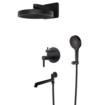 Встраиваемая душевая система Koer KB-66029-05 3 функции Цвет черный (KR5492) KR5492 фото