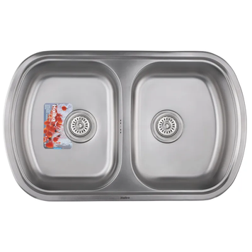 Мойка кухонная Haiba 80x49 Double (Satin) (HB0652) HB0652 фото