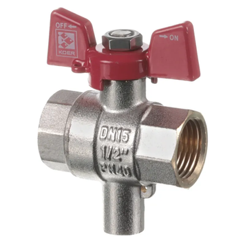 Кран ГГБ для підключення датчика температури Koer KR.230 - 1/2" (KR3067) KR3067 фото
