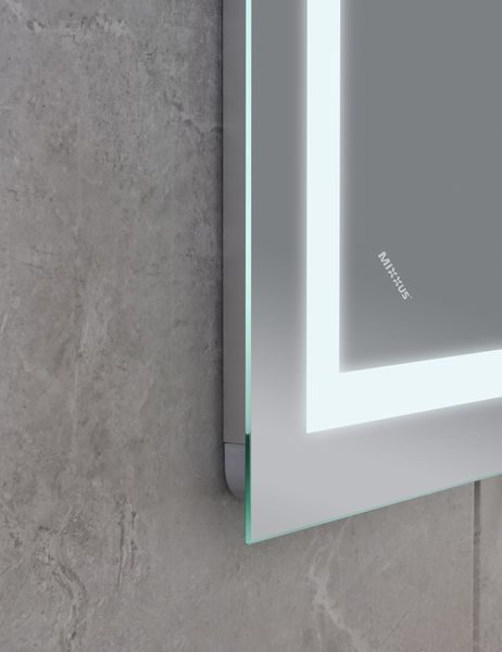 Зеркало Mixxus WARM MR02-100x60 с Led Touch, Anti-fog, димером, регулятором яркости, часами (MI6003) MI6003 фото