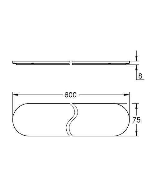 Скляна поличка Grohe Selection (41057000) 41057000 фото