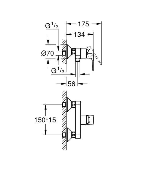 Смеситель для душа Grohe BauLoop New (23634001) 23634001 фото