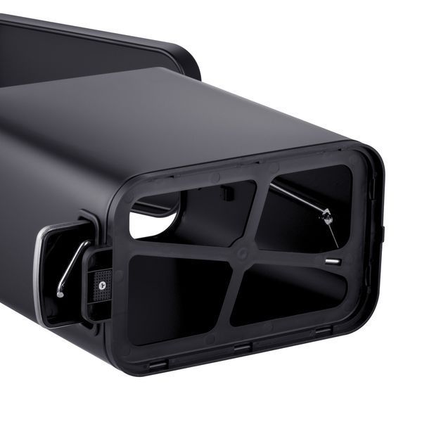 Відро для сміття з плавним закриттям прямокутне Mixxus Premium Quadro-TC0105 Black 5 л колір чорний (MI7061) MI7061 фото