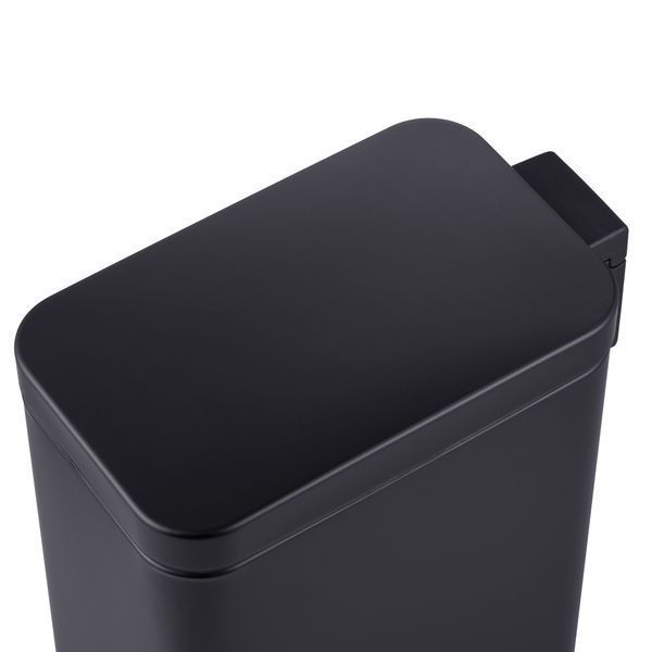 Відро для сміття з плавним закриттям прямокутне Mixxus Premium Quadro-TC0105 Black 5 л колір чорний (MI7061) MI7061 фото
