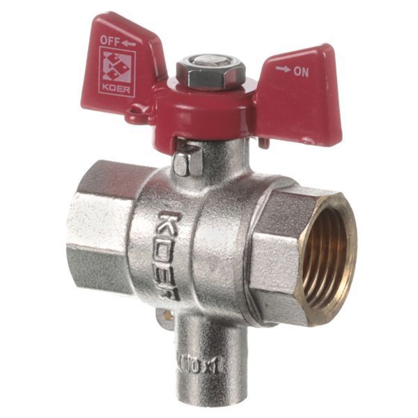 Кран ГГБ для підключення датчика температури Koer KR.230 - 1/2" (KR3067) KR3067 фото