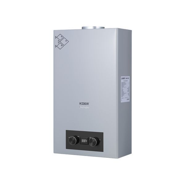 Газовая колонка KOER KWH.G0110 GRAY дымоходная 10 л/мин, цвет серый (KR5555) KR5555 фото