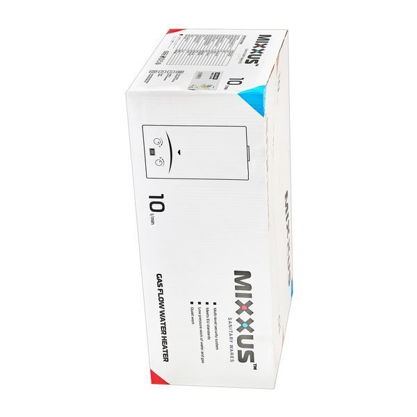 Газовая колонка MIXXUS GWH-0610 BASIC GLASS дымоходная 10 л/мин (панель из стекла с рисунком) (WH0027) WH0027 фото